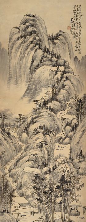 水墨山水画国风景中国国
