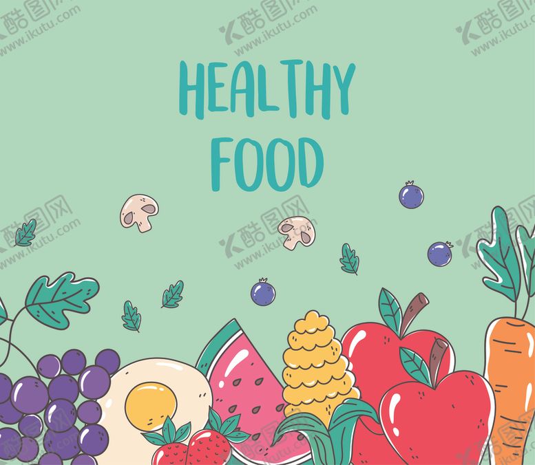 编号：45088409190734376623【酷图网】源文件下载-手绘水果