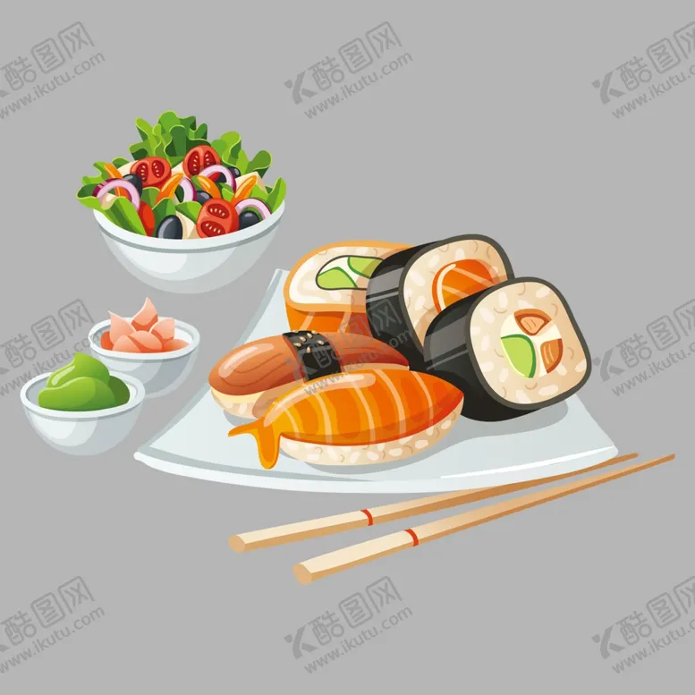 编号：18313212050337076685【酷图网】源文件下载-日料寿司