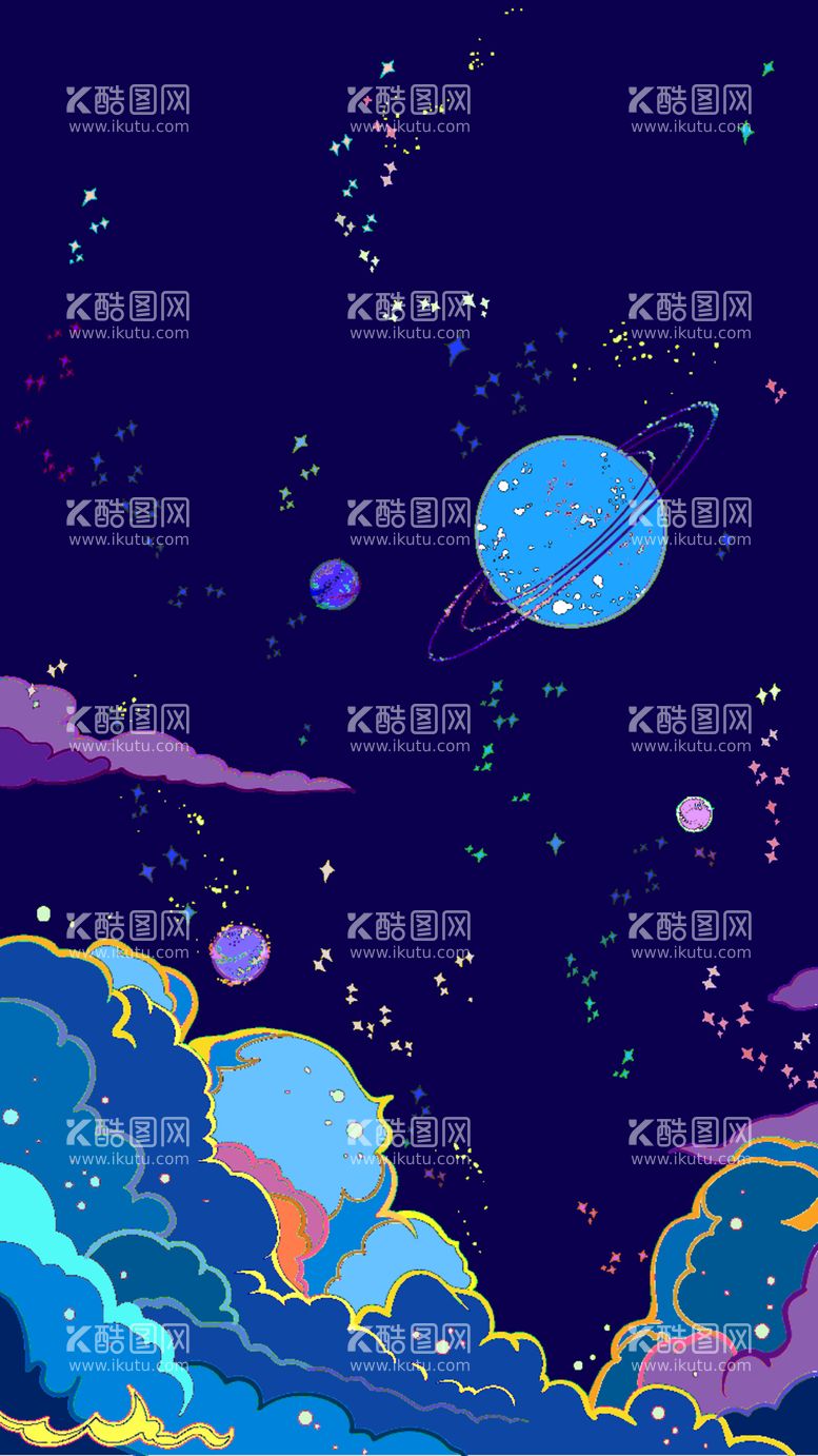 编号：55571112160458215533【酷图网】源文件下载-星空黑夜的背景