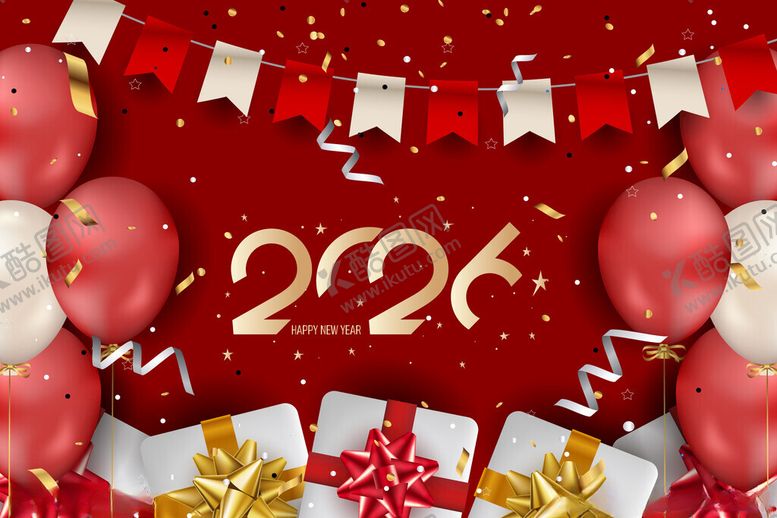 编号：53296604012055001110【酷图网】源文件下载-2026新年装饰背景