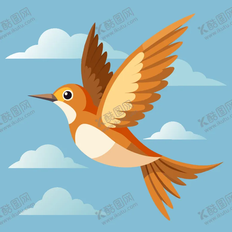 编号：42421902261115429027【酷图网】源文件下载-飞行在天空中的百灵鸟