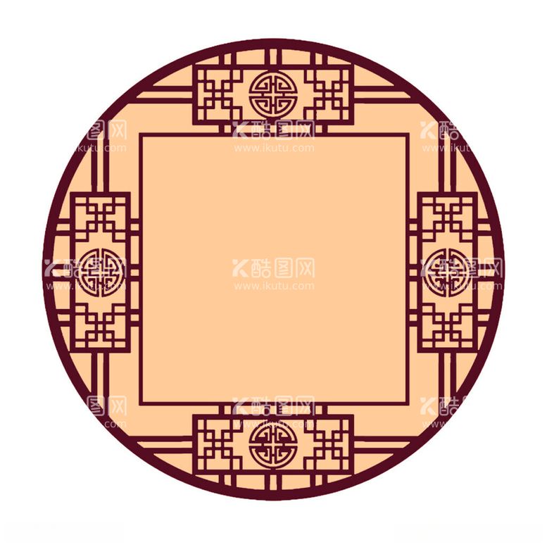 编号：50407711251051285035【酷图网】源文件下载-传统中式方圆框图案