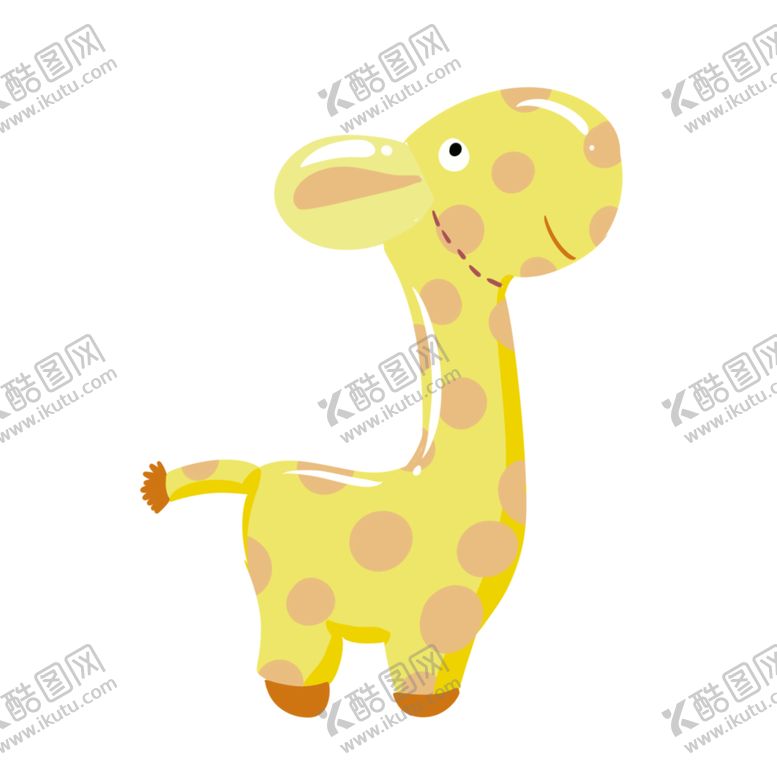 编号：77725010131939047073【酷图网】源文件下载-卡通长颈鹿