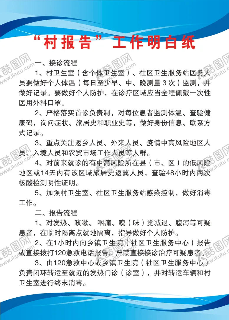 编号：35064402030605108966【酷图网】源文件下载-村报告”工作明白纸