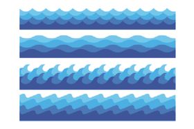 海浪波浪波纹