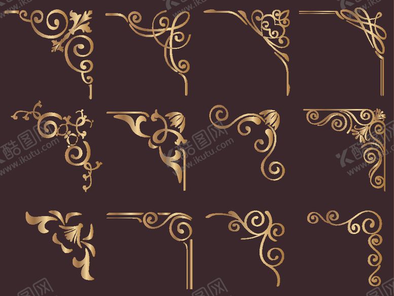 编号：63724909250059597898【酷图网】源文件下载-欧式边框边角