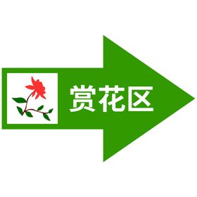 赏花区指示牌设计图