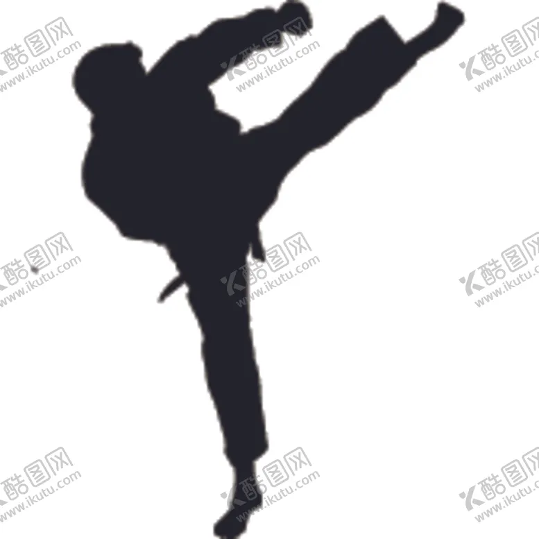 编号：11790406270249178097【酷图网】源文件下载-武术格斗剪影