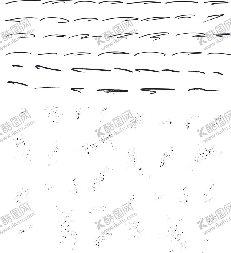 编号：11778309200121357139【酷图网】源文件下载-笔画墨迹素材