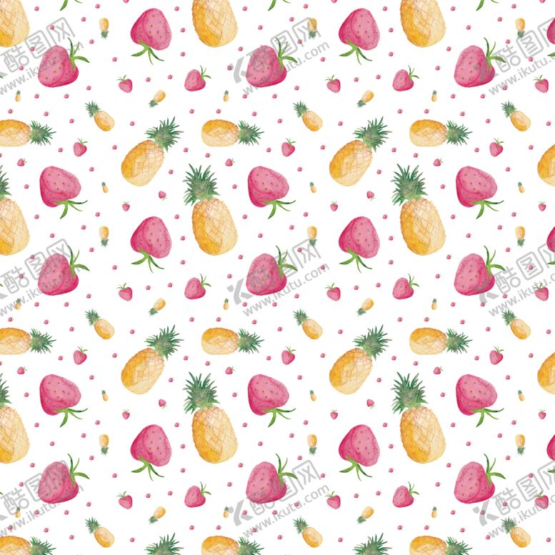 编号：99532409210904016447【酷图网】源文件下载-水果插画背景图案