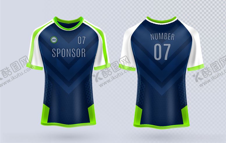 编号：43528910111202079852【酷图网】源文件下载-世界杯足球队服运动服T恤设计图