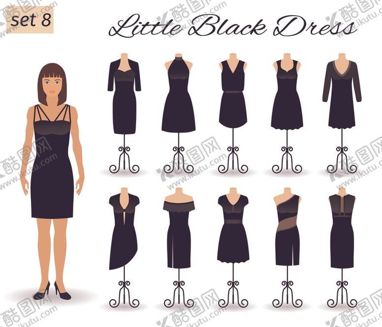 编号：45534110130142243094【酷图网】源文件下载-礼服人物