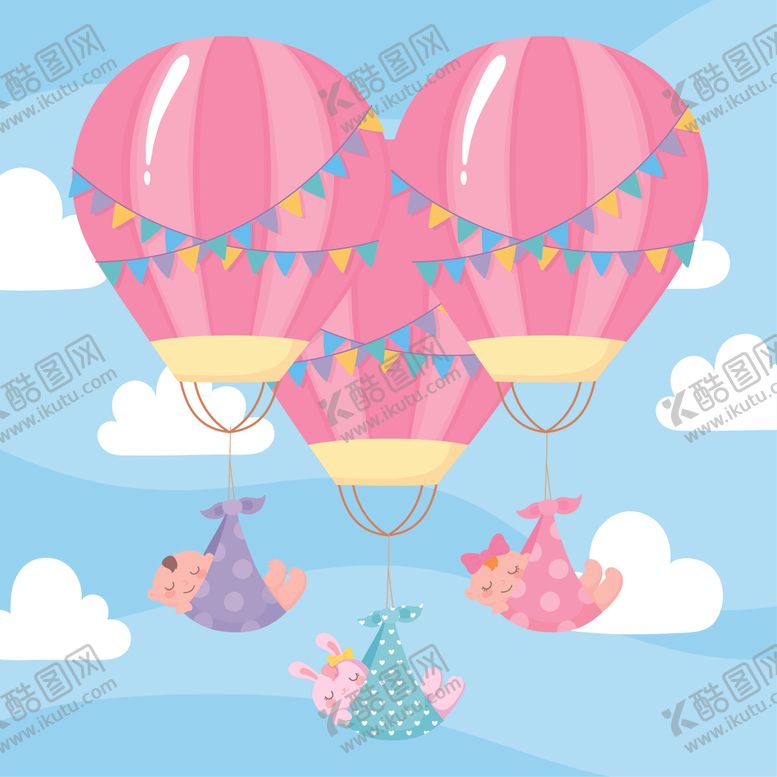 编号：75359204262215208041【酷图网】源文件下载-手绘淡彩婴儿