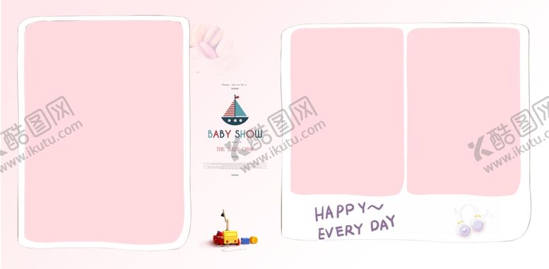 编号：78106109192306577913【酷图网】源文件下载-儿童摄影相册模板字母