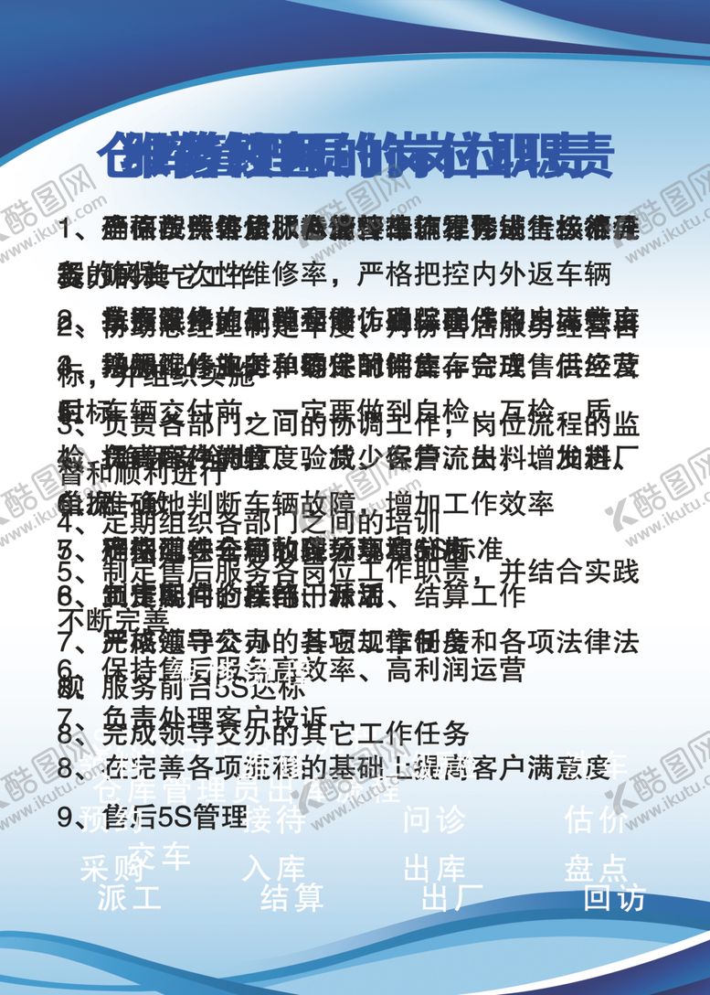 编号：21353410282318088336【酷图网】源文件下载-岗位职责