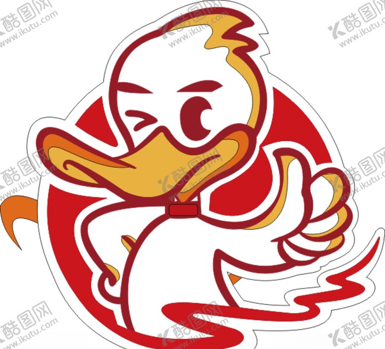 编号：81784606242241346121【酷图网】源文件下载-鸭脖卡通鸭子