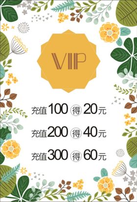 vip充值海报