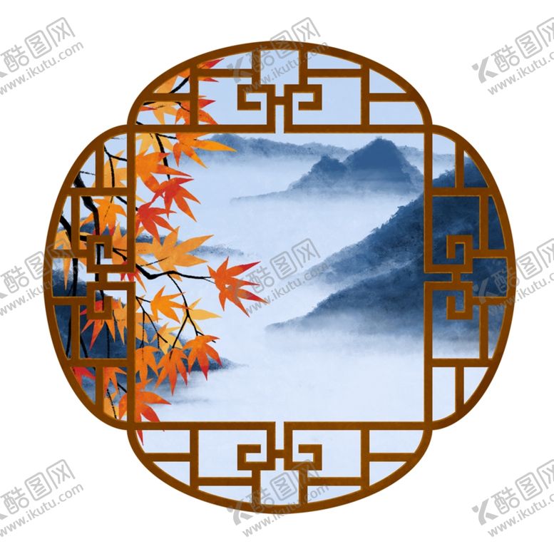 编号：60009104221729234994【酷图网】源文件下载-中式窗格