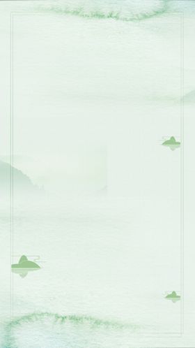 清新蓝色水墨背景