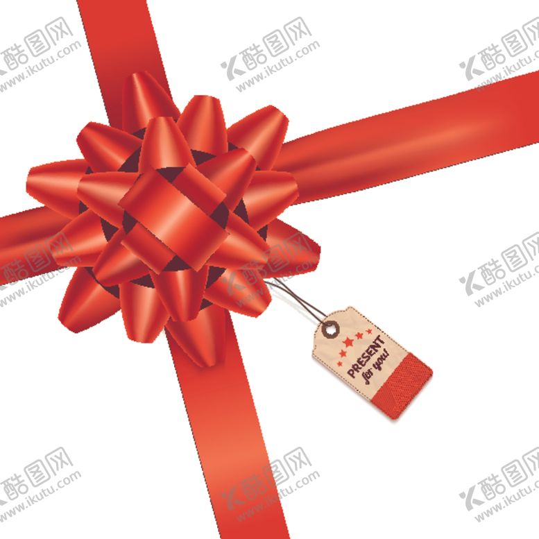 编号：36861409162237002662【酷图网】源文件下载-礼品红绳打结模板