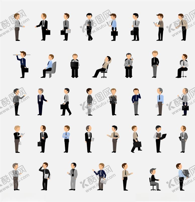 编号：30119109101921505753【酷图网】源文件下载-商务办公人物