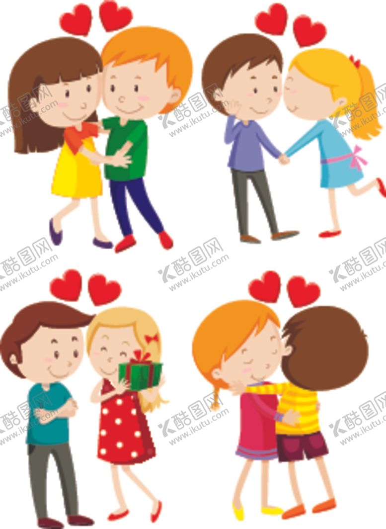 编号：57389310142031373666【酷图网】源文件下载-卡通情侣