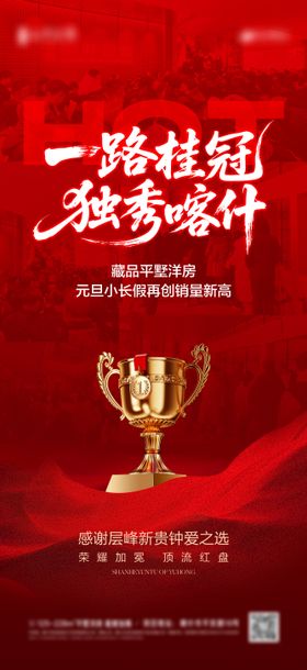 地产热销大字报红色