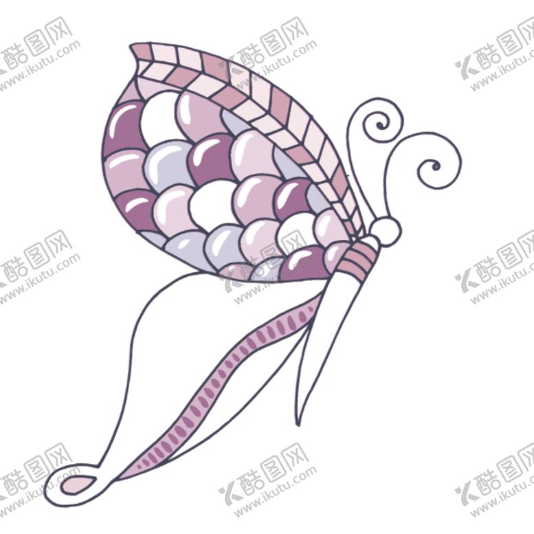 编号：37184210140215324214【酷图网】源文件下载-花朵蝴蝶卡通图案