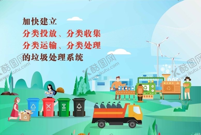 编号：75588110122104492703【酷图网】源文件下载-垃圾分类海报