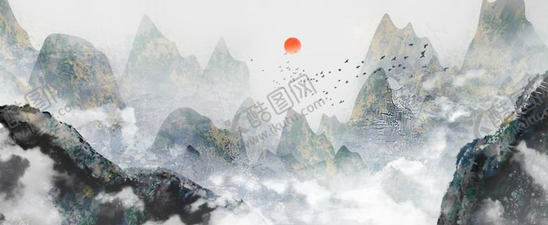 编号：88406806262050207116【酷图网】源文件下载-水墨山水