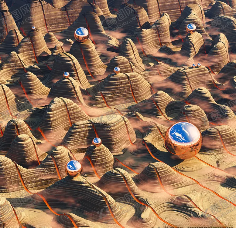 编号：40477506242313545883【酷图网】源文件下载-C4D特效设计科幻场景