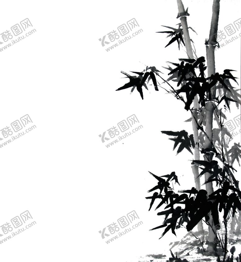 编号：58910707051017337504【酷图网】源文件下载-水墨竹子