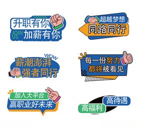 职场激励标语手举牌