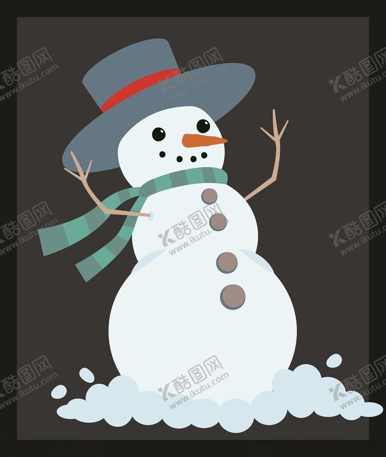 编号：63644102050554574351【酷图网】源文件下载-手绘雪人