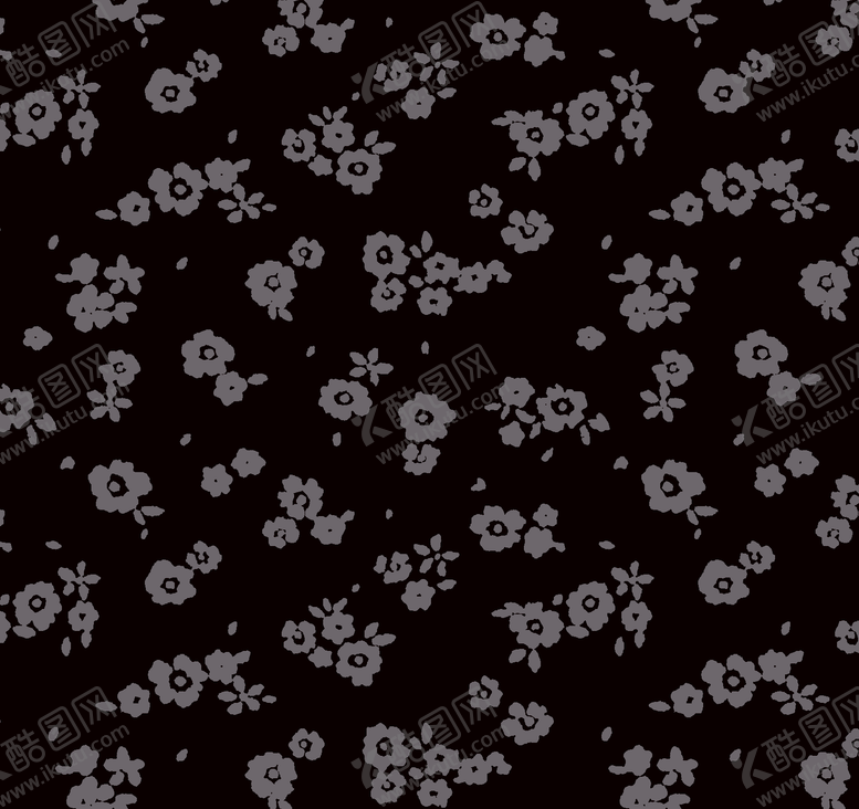 编号：98997109181432034638【酷图网】源文件下载-凯星  黑底碎花  赛图