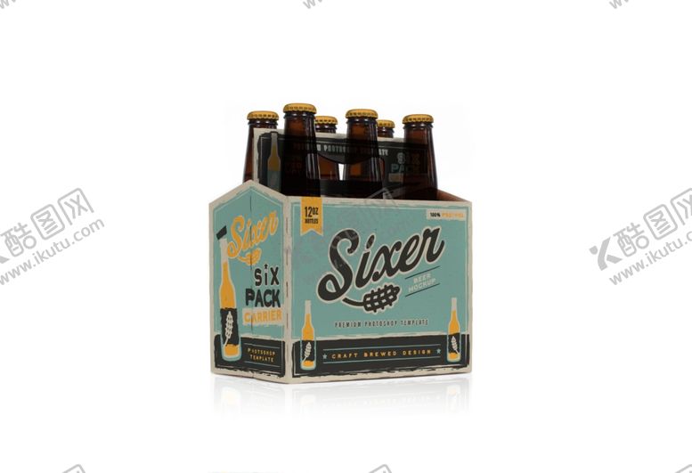 编号：55277810060610003186【酷图网】源文件下载-啤酒瓶子罐装包装效果图样机