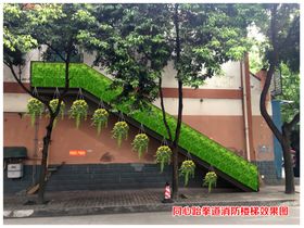 缓步台效果图 楼梯效果图