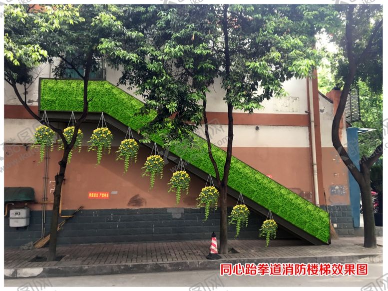 编号：92228507090938399936【酷图网】源文件下载-消防楼梯效果图