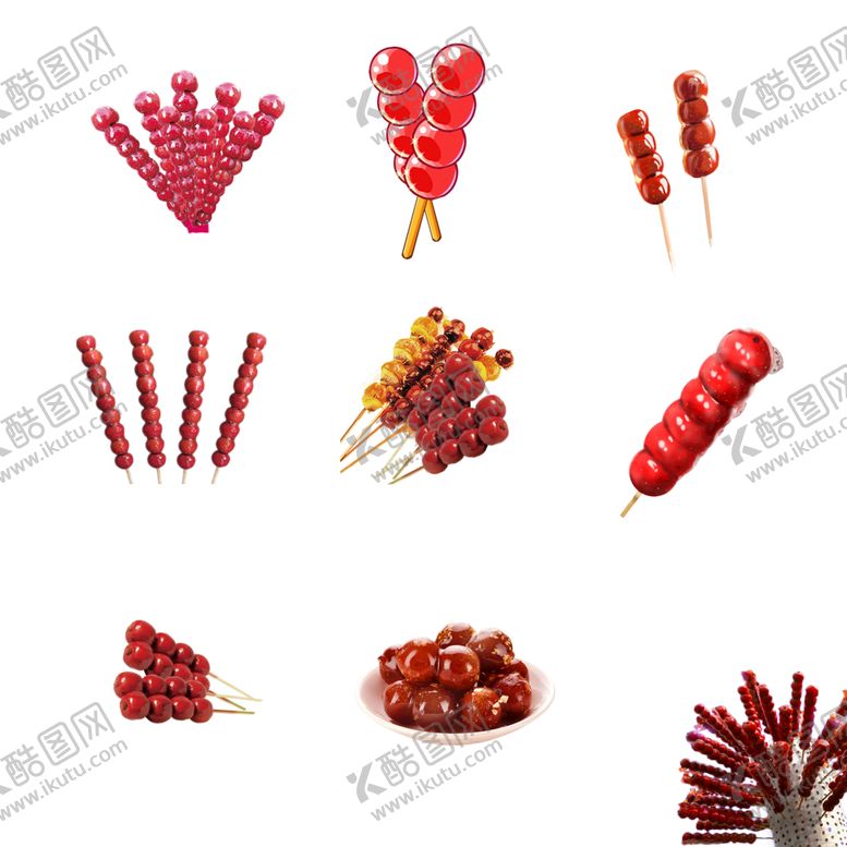 编号：95618709160217377439【酷图网】源文件下载-免抠冰糖葫芦摆摊餐饮摊位展示