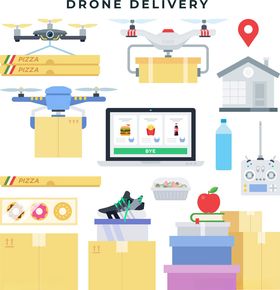 多样无人机展示