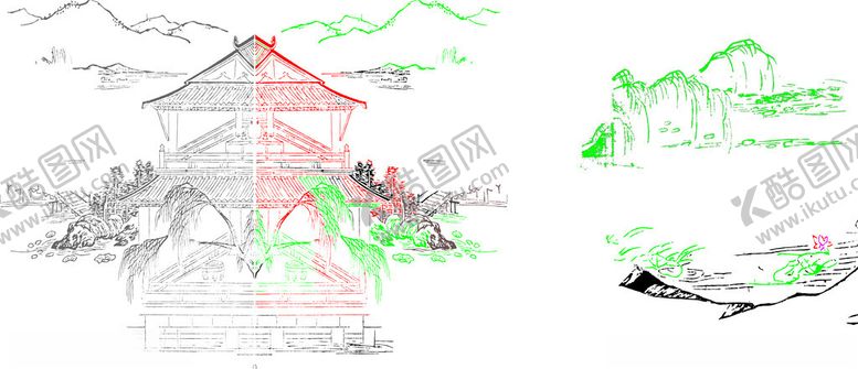 编号：38347501270642363195【酷图网】源文件下载-山水水墨画