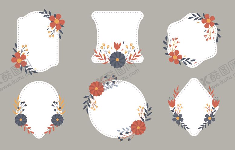 编号：98767004040005101757【酷图网】源文件下载-花卉标签
