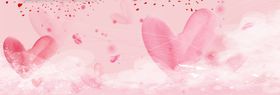 粉色唯美电商banner