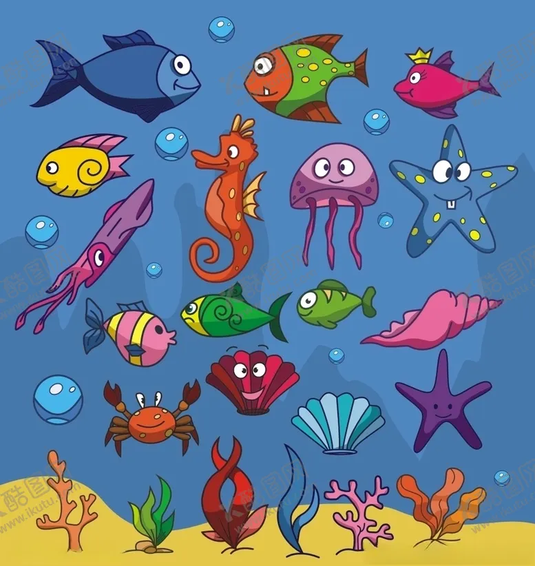 编号：91966911012138181847【酷图网】源文件下载-海洋鱼类