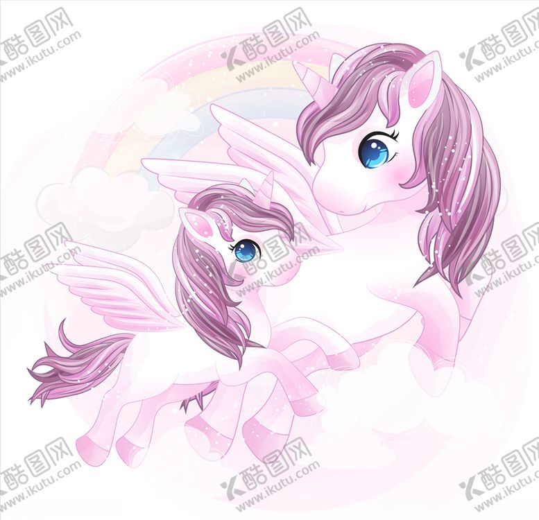 编号：79820409160026272657【酷图网】源文件下载-卡通独角兽