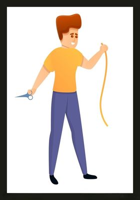 手绘男人男孩卡通动画