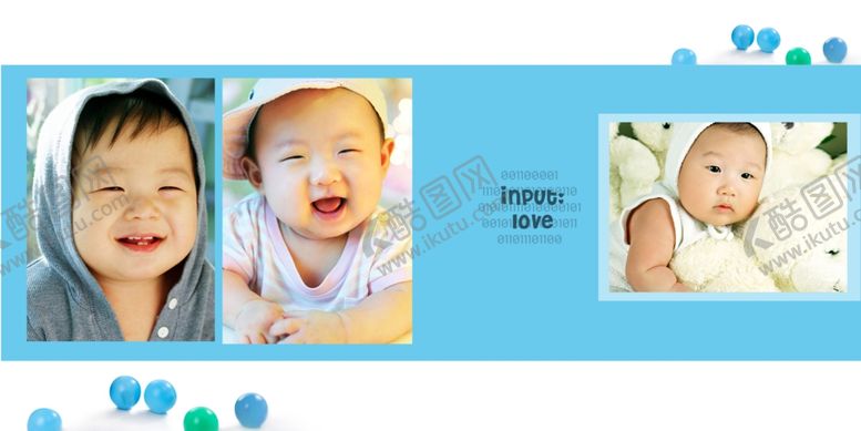 编号：91660010041210075934【酷图网】源文件下载-迷你酷儿童周岁婚纱影楼相册模板