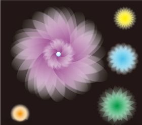 紫色花朵LOGO 