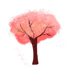 樱花装饰素材